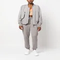 adidas by Stella McCartney zip-high bomber jacket - Grey
