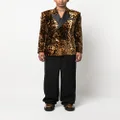 Roberto Cavalli leopard-print blazer - Neutrals