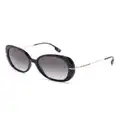 Burberry Eyewear Eugenie stripe-detail sunglasses - Black