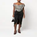 Vivienne Westwood gathered-detail high-waist skirt - Black