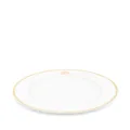 Christian Dior Pre-Owned logo-stamped porcelain dessert plate - White