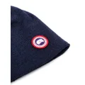 Canada Goose logo-appliqué wool blend beanie - Blue