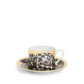 Fornasetti Fidelity Fiorato cat tea cup - Black
