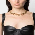 Christian Dior Pre-Owned 1980s double-chain choker necklace - Gold