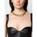 Christian Dior Pre-Owned 1980s double-chain choker necklace - Gold
