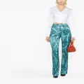 ETRO paisley-print tailored trousers - Blue