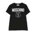 Moschino Kids logo-print short-sleeve T-shirt - Black