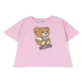 Moschino Kids Teddy Bear motif T-shirt - Pink