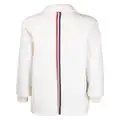 Thom Browne RWB-stripe wool overcoat - White