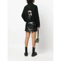 Karl Lagerfeld Ikonik rhinestone-embellished denim jacket - Black