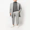 Brunello Cucinelli herringbone tapered wool trousers - Grey