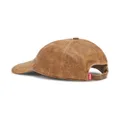 Diesel C-Bar leather baseball cap - Brown