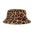 Ferragamo leopard-print pony hair bucket hat - Neutrals