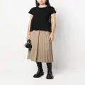 sacai paisley-print panelled short-sleeve T-shirt - Black