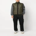 Stone Island Compass-patch quilted gilet - Green