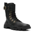 Moncler Larue lace-up leather boots - Black