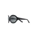 Retrosuperfuture metallic-trim detail sunglasses - Black