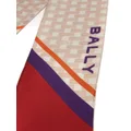 Bally Pennant-print silk scarf - Pink