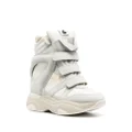 ISABEL MARANT Balskee high-top leather sneakers - White