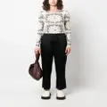 Nanushka elasticated-waist cropped trousers - Black