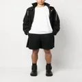 Moschino monogram-jacquard elasticated track shorts - Black