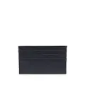 Emporio Armani logo-rubberised leather card holder - Blue