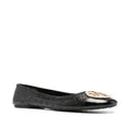 Tory Burch Claire quilted leather ballerinas - Black