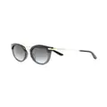 Dolce & Gabbana Eyewear gradient round sunglasses - Black