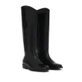 ANINE BING Kari leather riding boots - Black