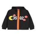 Dsquared2 Kids graphic-print lightweight hooded jacket - Black