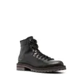 Common Projects lace-up leather ankle boots - Black