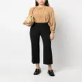 JOSEPH high-waisted cropped trousers - Black