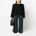 By Malene Birger round-neck knitted jumper - Black