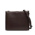 Jil Sander Tangle leather shoulder bag - Brown