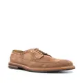 Brunello Cucinelli perforated suede brogues - Brown