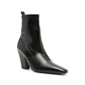 Brunello Cucinelli 80mm rhinestone-embellished leather boots - Black