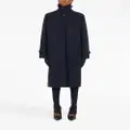 Ferragamo single-breast wool coat - Blue