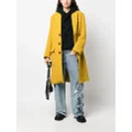 Dsquared2 single-breasted bouclé trench coat - Yellow