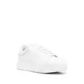Emporio Armani leather low-top sneakers - White