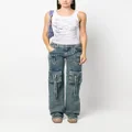 Blumarine straight-leg cargo jeans - Blue