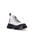 Karl Lagerfeld Trekka Max studded boots - White