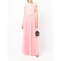 Huishan Zhang short-sleeve pleated maxi dress - Pink