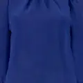 Giambattista Valli gathered crepe blouse - Blue