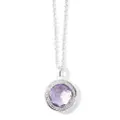 IPPOLITA Lollipop® mini amethyst diamond pendant necklace - Silver