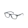 Lacoste side-stripe square-frame glasses - Blue