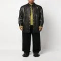 Rick Owens Jumbo Fogpocket leather shirt jacket - Black