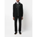 Brunello Cucinelli ribbed-knit cashmere zip-up hoodie - Black