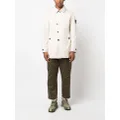 Stone Island Compass-patch single-breasted coat - Neutrals