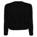 DKNY long-sleeve wool cardigan - Black