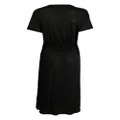 DKNY short-sleeve linen long dress - Black